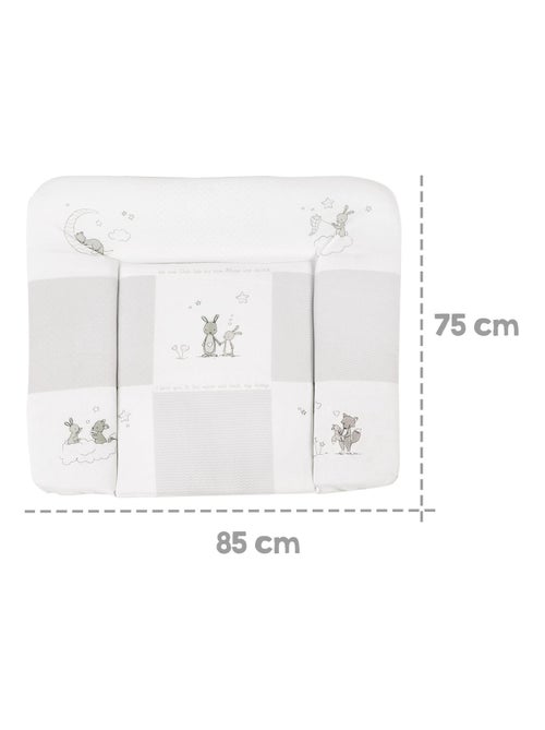 Matelas à langer imprimé lapin 85 x 75 cm 'Fox & Bunny' ROBA - Kiabi