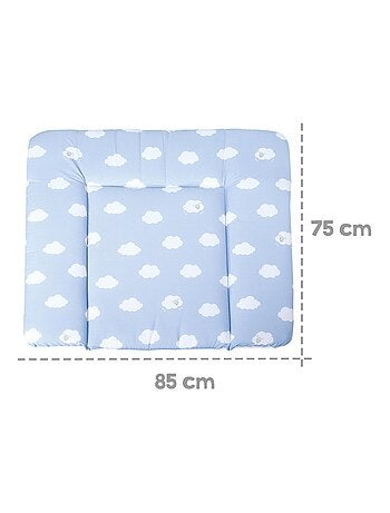 Matelas à langer imprimé nuage 85 x 75 cm 'Kleine Wolke' ROBA