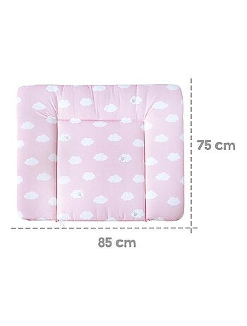 Matelas à langer imprimé nuage 85 x 75 cm 'Kleine Wolke' ROBA