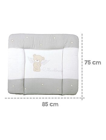 Matelas à langer imprimé ourson 85 x 75 cm 'Heartbreaker' ROBA