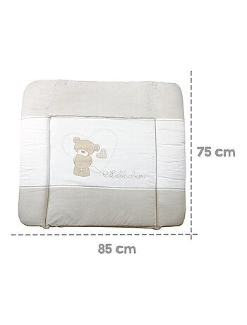 Matelas à langer imprimé ourson 85 x 75 cm 'Liebhabear' ROBA