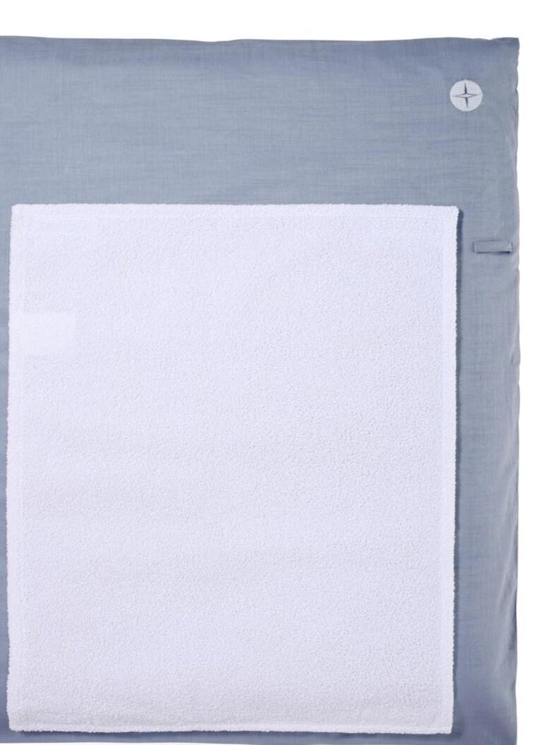 Matelas à langer lavable en coton 50 x 70 cm Bleu - Kiabi
