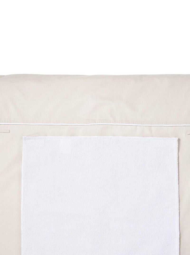Matelas à langer lavable en coton 70 x 80 cm Beige sable - Kiabi