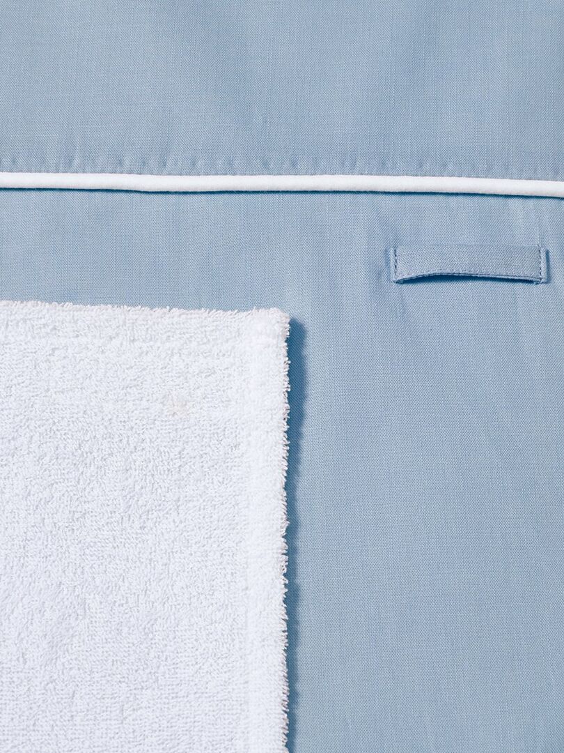 Matelas à langer lavable en coton 70 x 80 cm Bleu - Kiabi