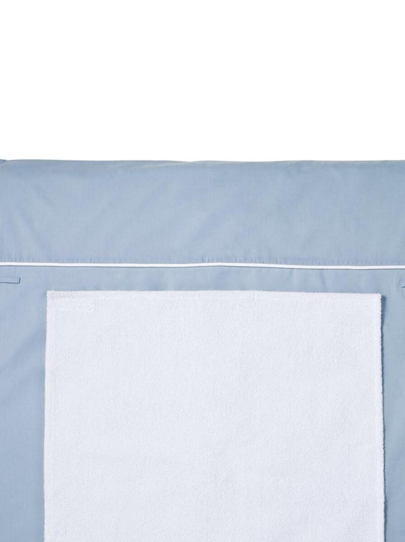 Matelas à langer lavable en coton 70 x 80 cm Bleu - Kiabi