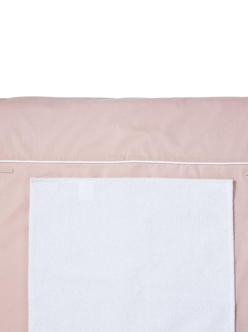 Matelas à langer lavable en coton 70 x 80 cm Rose pâle - Kiabi