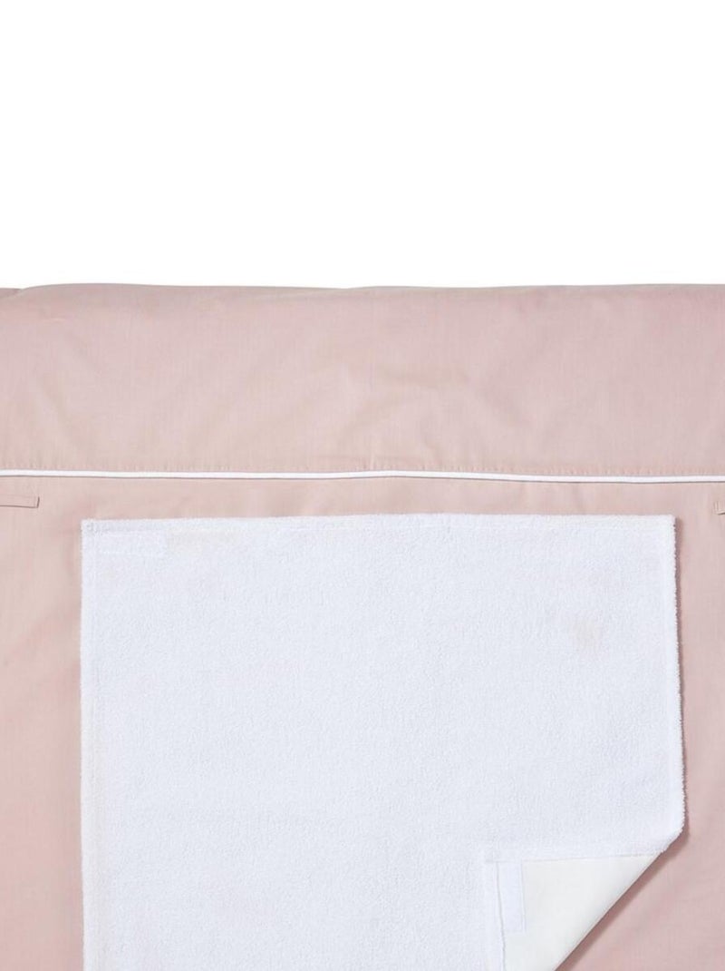 Matelas à langer lavable en coton 70 x 80 cm Rose pâle - Kiabi