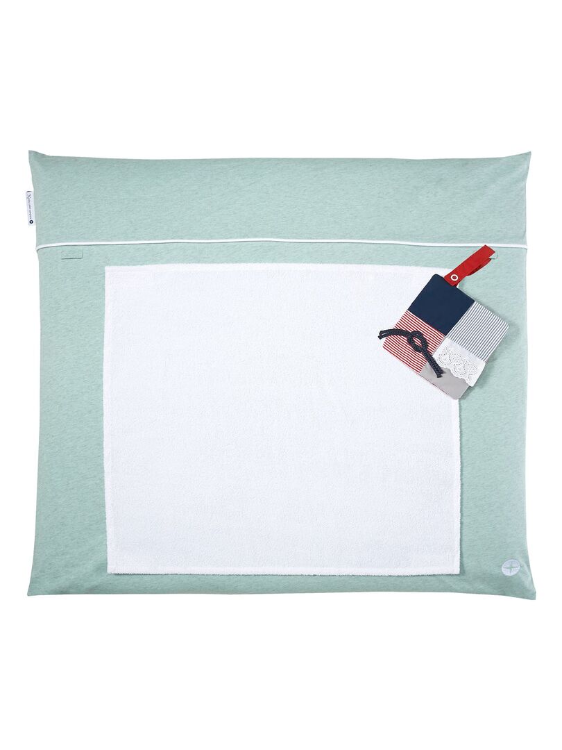 ZOLLNER Lot De 5 Langes En Mousseline De Coton De 80 X 80 Cm - Doux Pour La Peau - Particulièrement Doux Et Extrêmement Absorbants - Lavables Jusqu'à 60 °C - Bleu