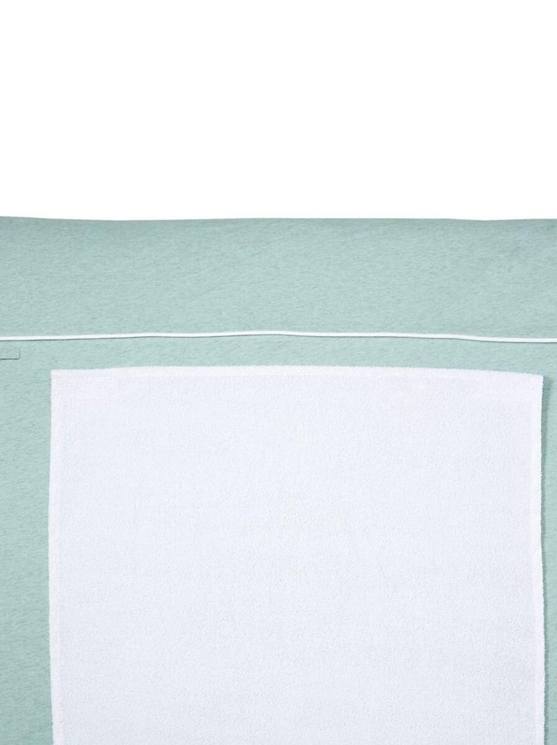 Matelas à langer lavable en coton vert 70 x 80 cm Vert - Kiabi