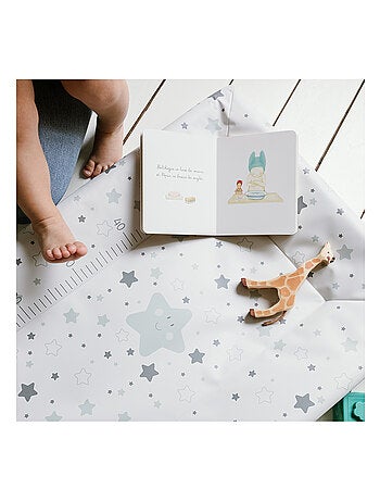 Matelas à langer Luxe 50x70 cm Etoiles grises + toise - Babycalin