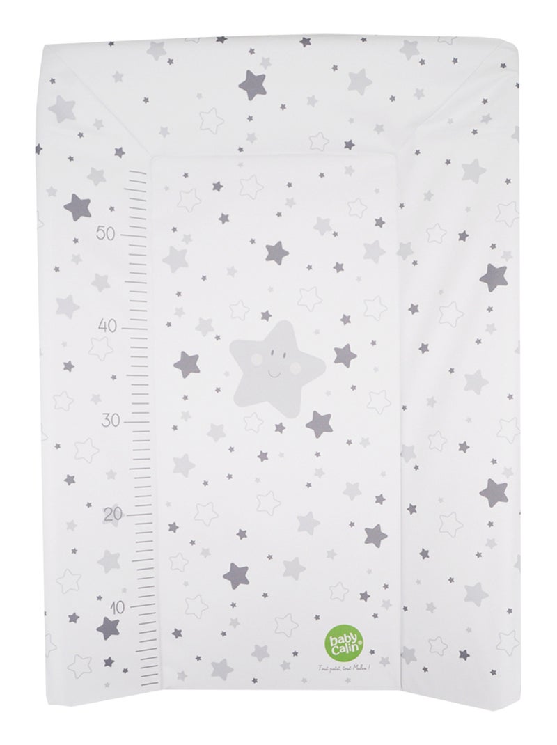 Matelas à langer Luxe 50x70 cm Etoiles grises + toise - Babycalin Gris - Kiabi