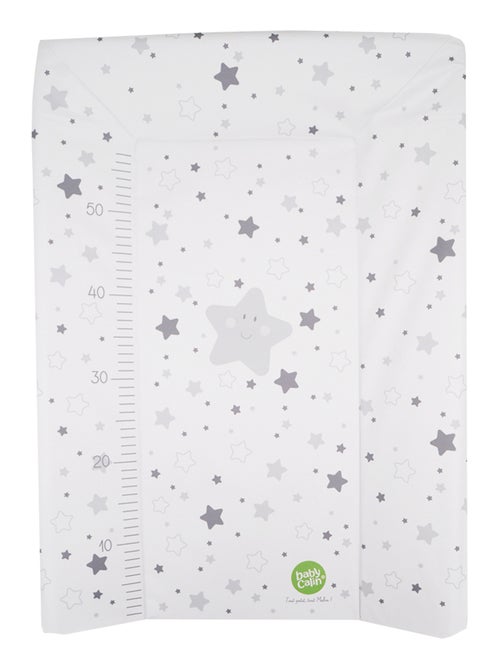 Matelas à langer Luxe 50x70 cm Etoiles grises + toise - Kiabi