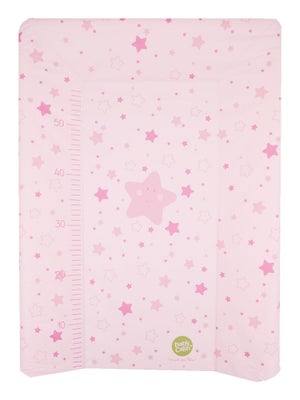 Plan à Langer Babycalin 50x70 Cm - À Fixer Sur Le Lit De Bébé, Imperméable, Avec Toise, Pois
