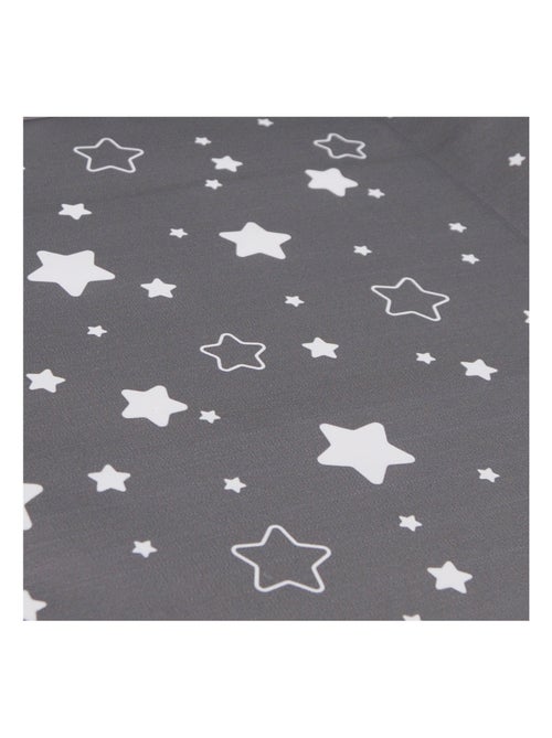 Matelas à langer Luxe 50x70 cm Gris anthracite étoilé + toise - Babycalin - Kiabi