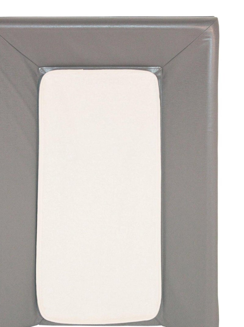 Matelas à langer Luxe avec serviette à scratch Taupe Gris - Kiabi