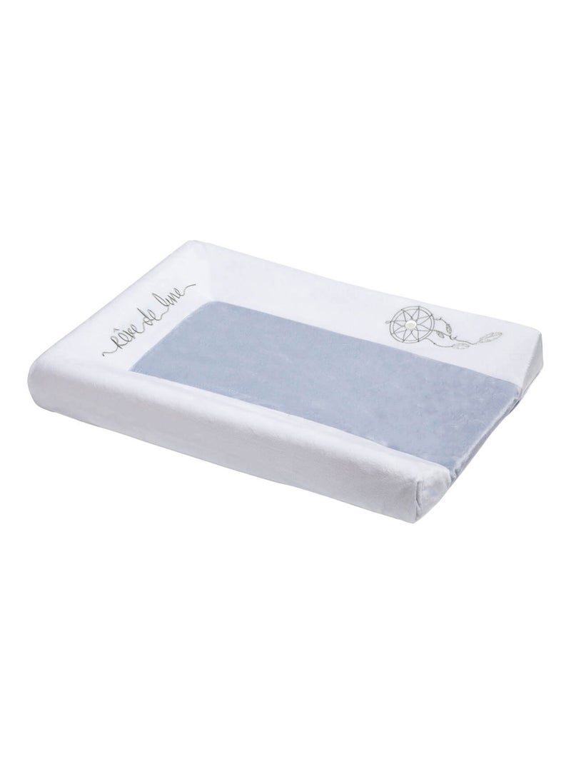 Matelas à langer Luxe Intégral en velours - Attrape Rêve - Little Band Blanc Argenté Gris - Kiabi