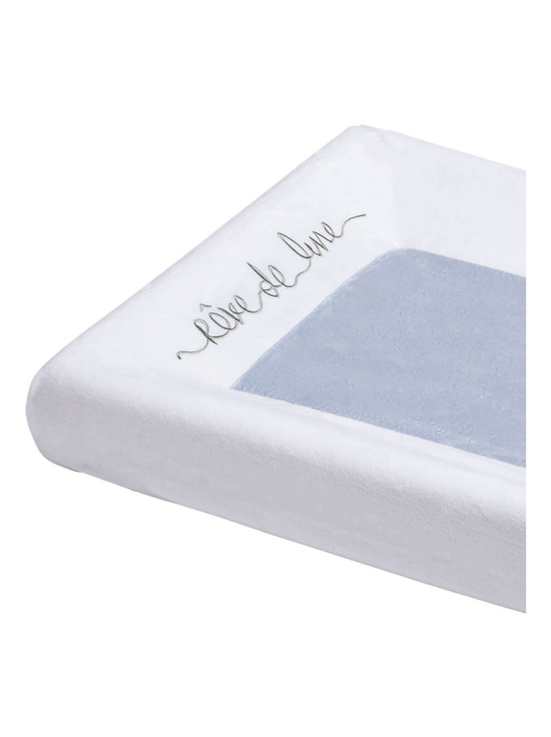Matelas à langer Luxe Intégral en velours - Attrape Rêve - Little Band Blanc Argenté Gris - Kiabi