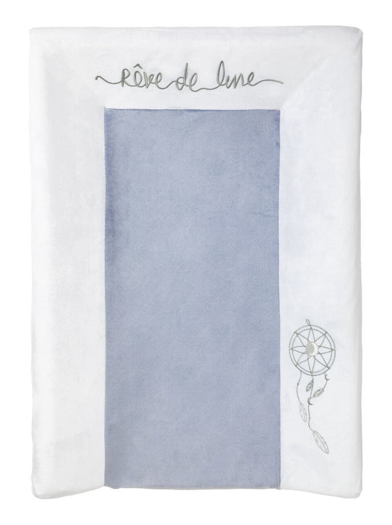 Matelas à langer Luxe Intégral en velours Blanc Argenté Gris - Kiabi