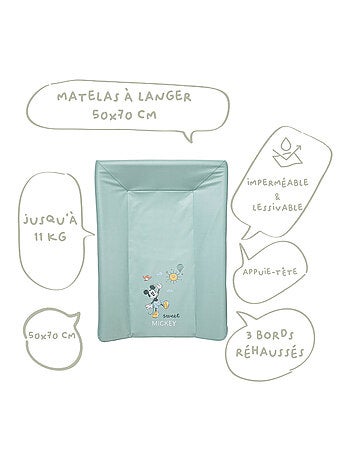 Matelas à langer Luxe Naissance en PVC - Minnie Good Morning - Disney Baby