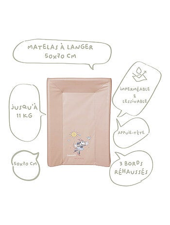Matelas à langer Luxe Naissance en PVC - Minnie Good Morning - Disney Baby