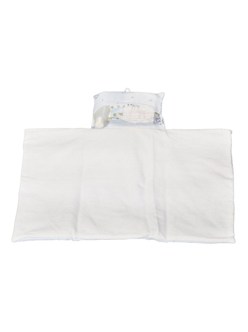 Matelas à langer nomade en coton Bio - SAUTHON Blanc - Kiabi