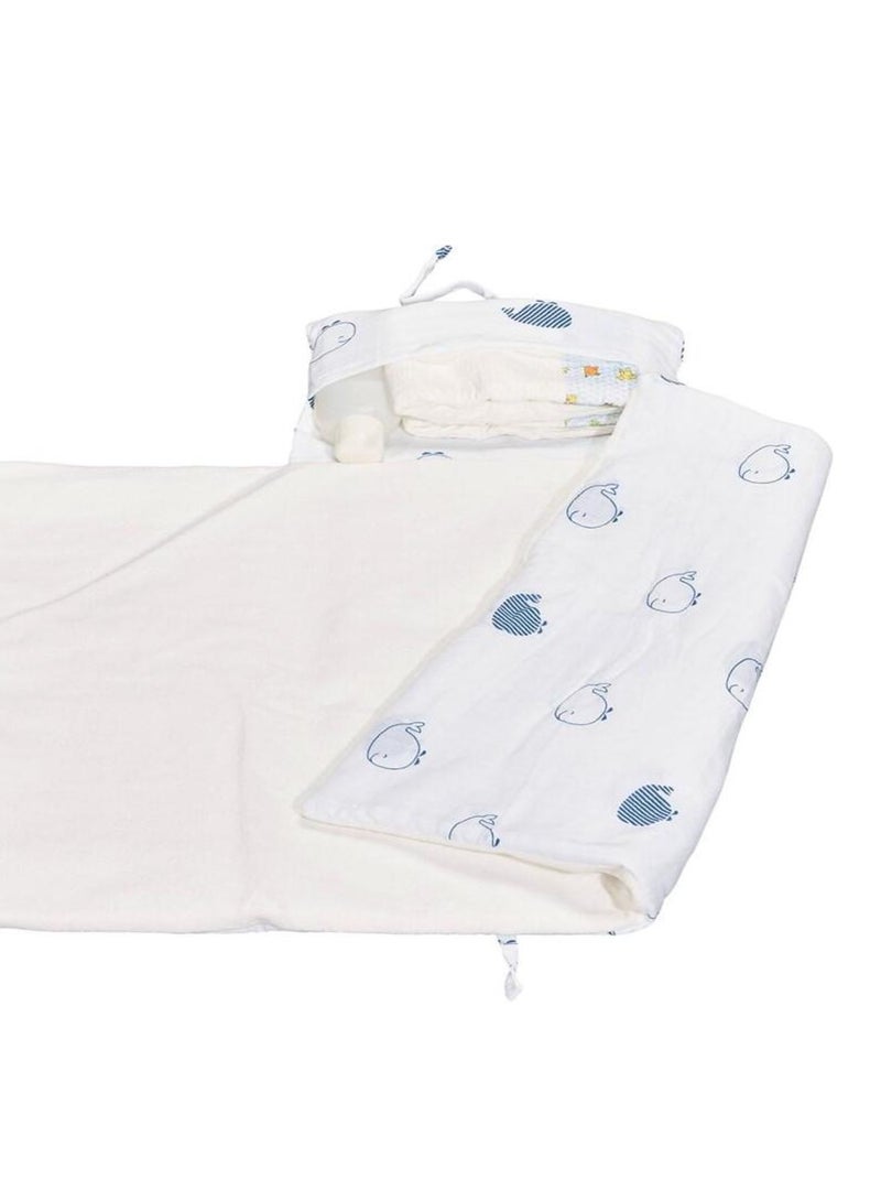 Matelas à langer nomade en coton bio blanc - SAUTHON Blanc - Kiabi