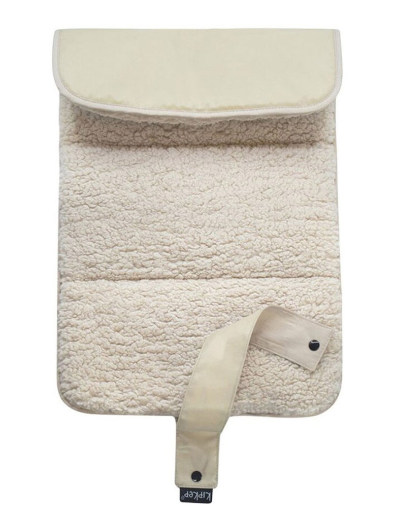 Matelas à langer nomade en Sherpa Cookie Beige - Kiabi