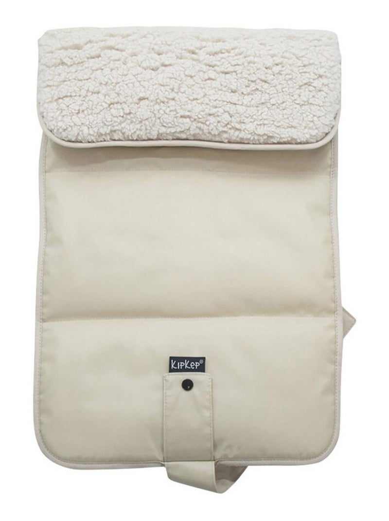 Matelas à langer nomade en Sherpa Cookie Beige - Kiabi