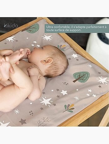 Matelas à langer nomade imperméable 40x60 cm animaux forêt - kikido