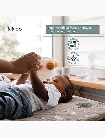 Matelas à langer nomade imperméable 40x60 cm animaux forêt - kikido