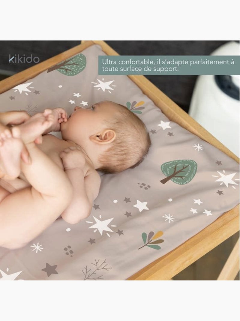 Matelas à langer nomade imperméable 40x60 cm animaux forêt - kikido Beige - Kiabi