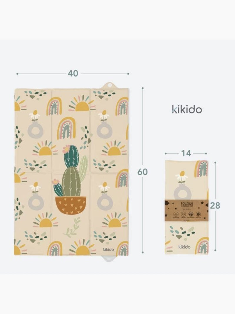 Matelas à langer nomade pliable imperméable 40x60 cm - kikido Beige - Kiabi