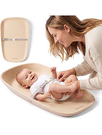 Matelas à langer plan souple imperméable ceinture de sécurité moby-system