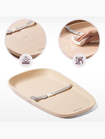 Matelas à langer plan souple imperméable ceinture de sécurité moby-system