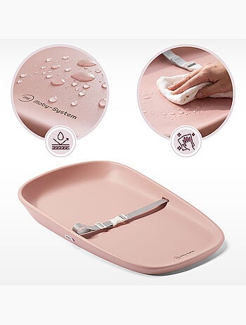 Matelas à langer plan souple imperméable ceinture de sécurité moby-system