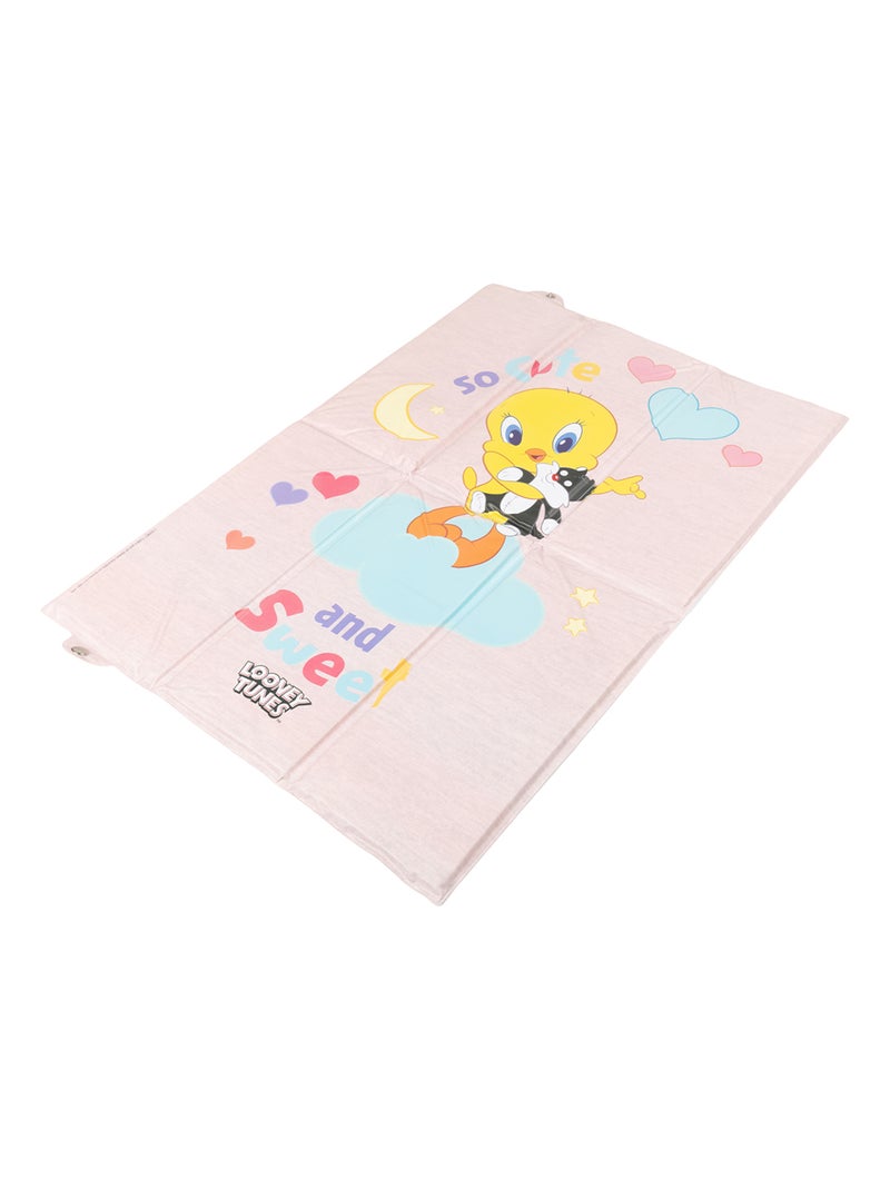 Matelas à langer pliable Looney Tunes pour enfant, peu encombrant et moelleux Rose - Kiabi