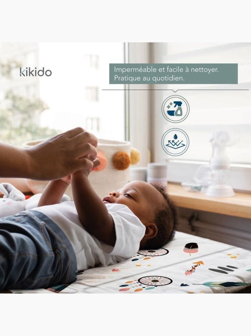 Matelas à langer portable 40x60 cm pliable imperméable - kikido Blanc - Kiabi