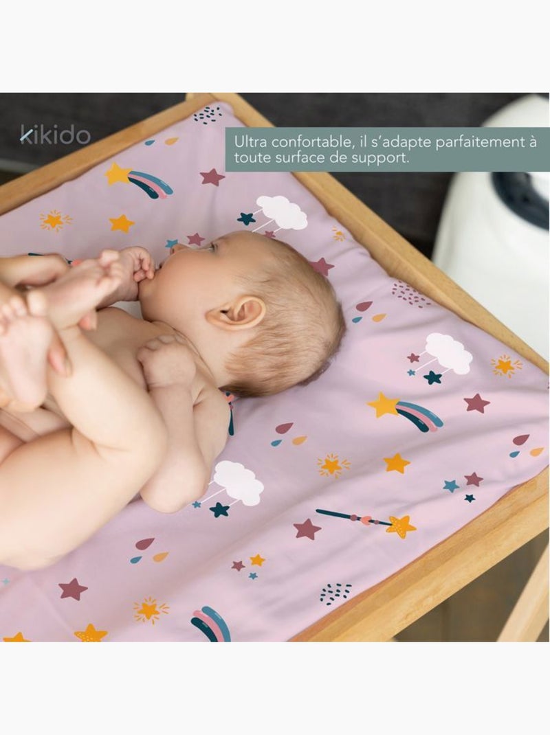 Matelas à langer portable 40x60 cm pliable imperméable - kikido Rose - Kiabi