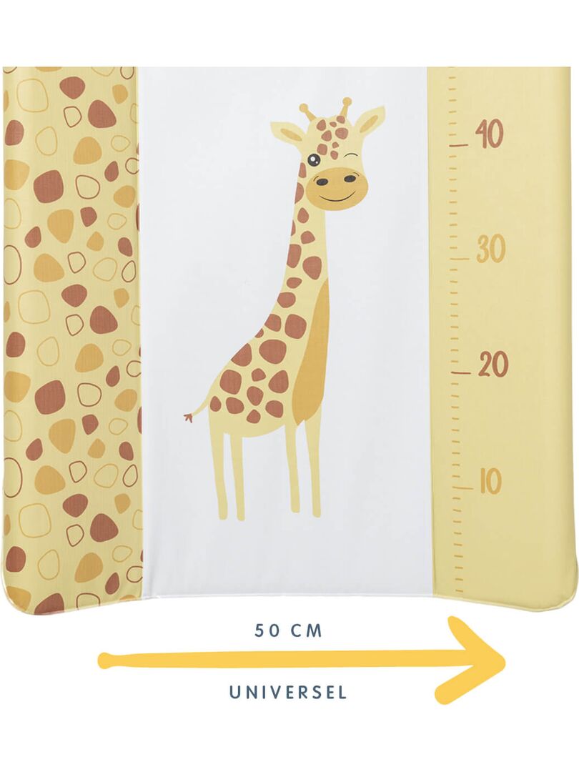 Matelas à langer Premium 50x70 cm - Toise girafe Jaune - Kiabi