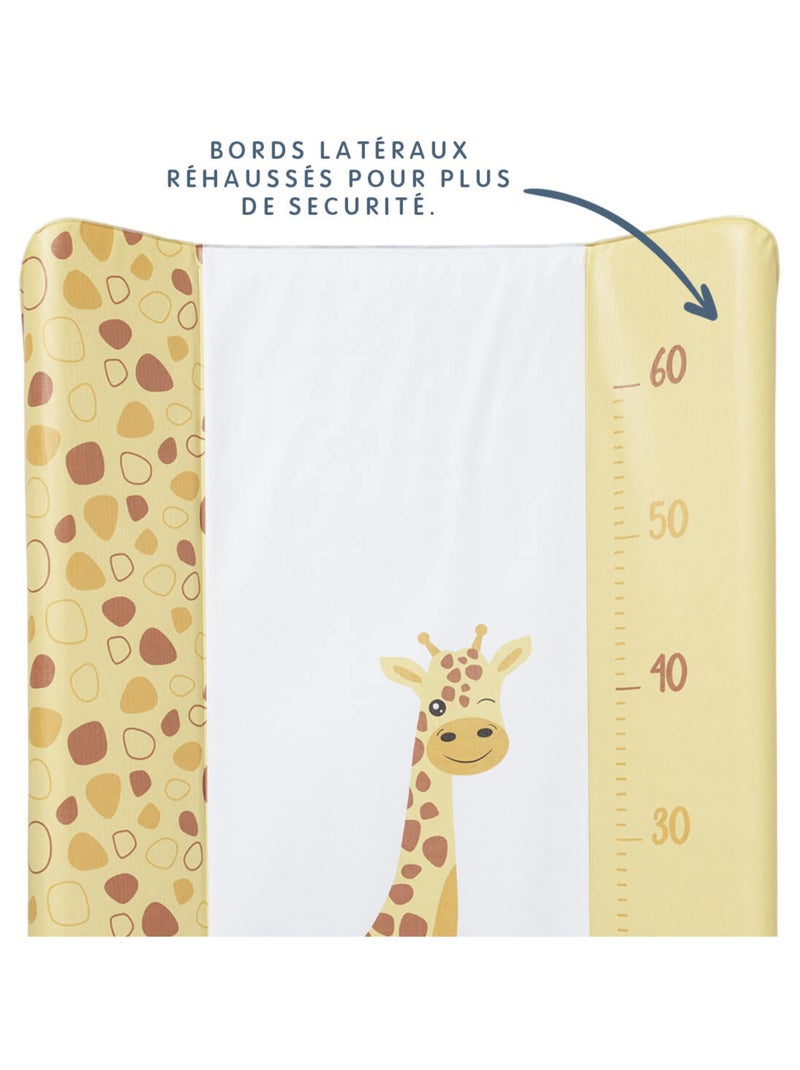 Matelas à langer Premium 50x70 cm - Toise girafe Jaune - Kiabi