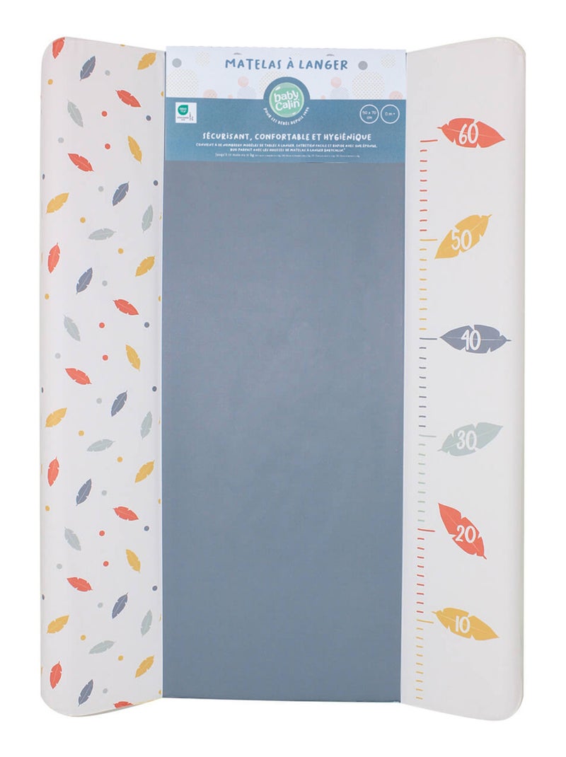 Matelas à langer Premium 50x70 cm - Toise plumes - Babycalin Bleu - Kiabi