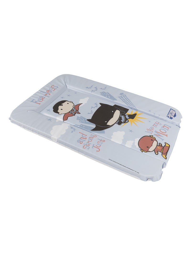 Matelas à langer souple- Justice League Batman, Flah, Superman Blanc - Kiabi