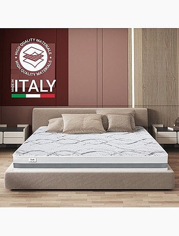 Matelas à mémoire de forme the white stone - h.27 cm - orthopédique