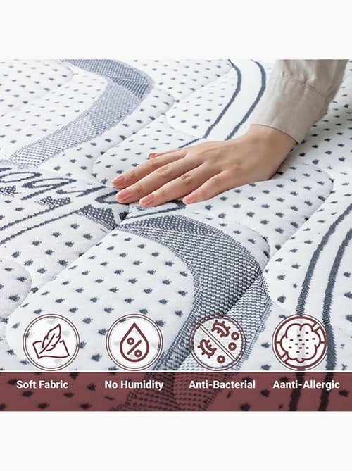 Matelas à mémoire de forme THE WHITE STONE - H.27 cm - Orthopédique - Kiabi