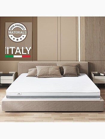 Matelas à ressorts ensachés THE WHITE STONE - H.20 cm - Orthopédique
