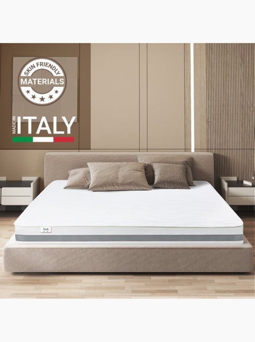 Matelas à ressorts ensachés THE WHITE STONE - H.20 cm - Orthopédique - Kiabi