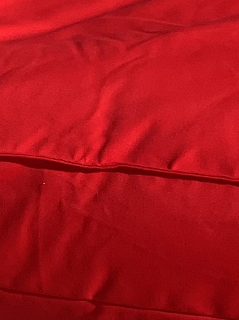 Matelas bain de soleil en microbille Rouge - Kiabi