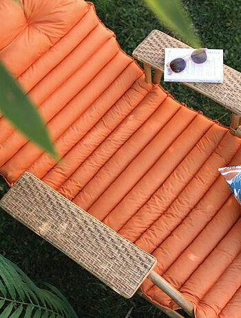 Matelas bain de soleil en microfibre