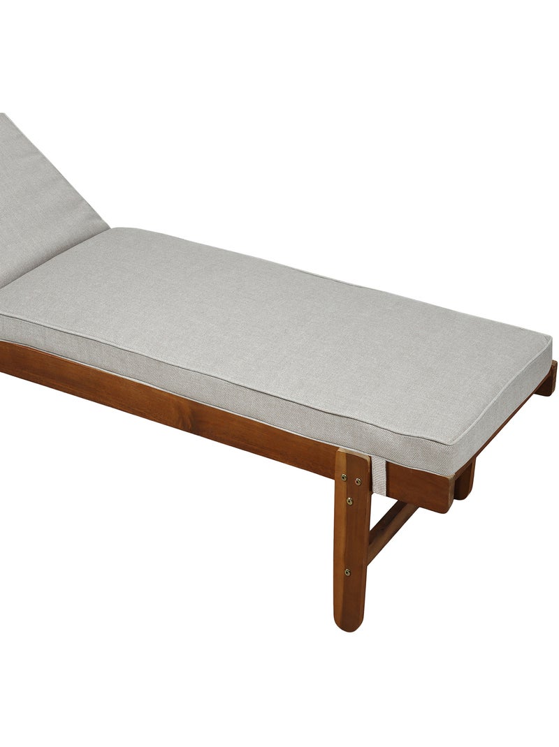 Matelas bain de soleil épais premium Beige coquille - Kiabi