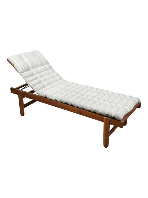 Matelas bain de soleil extérieur à rayures - Kiabi
